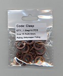 Antique Copper Toggle Clasp - Flat Circle - FDCL 11 TG18.5x20.5mm AC