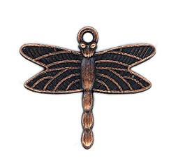 Charm - Dragonfly - Copper 