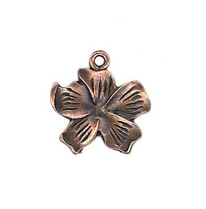 Charm - Flower 2 - Copper 