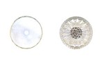 Flat Back Button - Matte Crystal AB