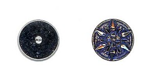 Flat Back Button - Crystal Marea 3