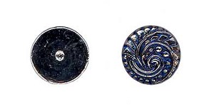 Flat Back Button - Crystal Marea 5