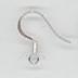 Silver Plated Earwires - Short Hook - FDEW 09 148/D SP