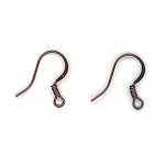 Antique Copper Earwires - Short Hook - FDEW 05 148/D AC