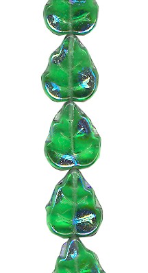 Transparent Green Peacock Leaf