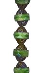 Green Opal Travertine Turbine Bead