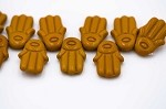 Hamsa Hand, Yellow Ochre 1 Strand