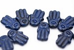 Hamsa Hand, Navy Picasso 1 Strand
