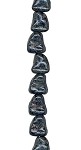 Jet Silver Travertine Rock Nugget