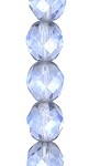 8mm Fire Polish - Light Transparent Sapphire
