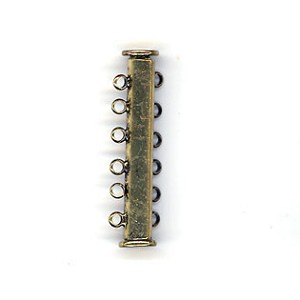 Antique Brass Magnetic Clasp - 9.5x34mm - FDCL 05 MPC03-17 AB