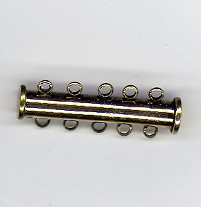 Antique Brass Magnetic Clasp - 9.5x30.5mm  - FDCL 04 MPC03-18 AB