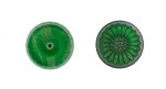 Flat Back Button - Matte Green 2