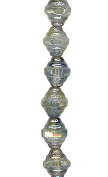 Small Ocean Green Luster Turbine Bead