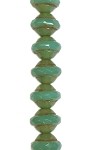 Turquoise Opal Travertine Faceted Saucer