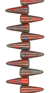Spike - Dark Orange Travertine