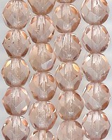 6mm Fire Polish - Peach