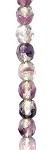 4mm Fire Polish - Cyrstal/Purple Silver Lined