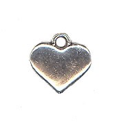Charm - Heart - Silver 