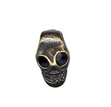 Charm - Skull - Brass 