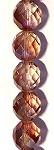 Rose Gold/Crystal Luster 12mm Faceted