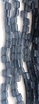 Matte Indian Sapphire Two Hole Tile Bead 