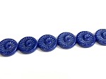 Ammonite Spiral, Blue Luster 1 strand