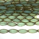 Transparent Aqua Travertine 20mm Table Cut Oval