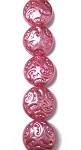 Hot Pink Pearl Ornamental Button Bead