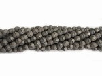 4mm Fire Polish - Matte Grey