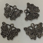Charm - Butterfly - Silver 